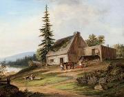 Cornelius Krieghoff A Pioneer Homestead oil